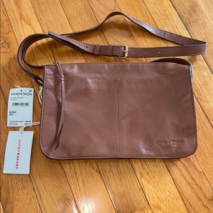 Lucky Brand Tan Leather crossbody bag